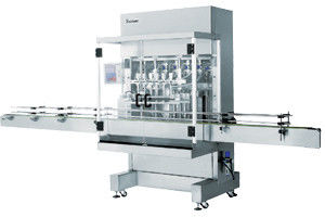 Automatische pneumatische vloeibare zuiger vullen Machine 2 hoofden, met 6 m standaard transportband