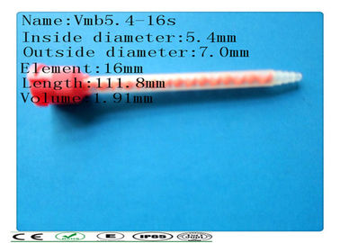 MB 5.4-16s plastic statische mixer voor het mengen van buis, epoxies en buis van de polyureas de statische mixer