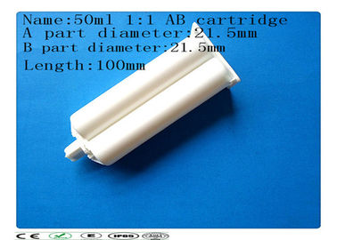 De twee-Component van pp materiële 50ml Epoxy dispenising lege lijmpatroon