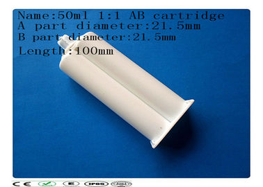De twee-Component van pp materiële 50ml Epoxy dispenising lege lijmpatroon