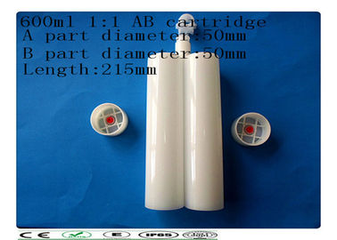 PE dubbele carcartridge, de componentenpatroon van 600ml twee, zij aan zij patroon
