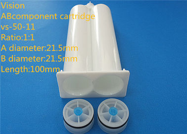 versus-50-11 1:1 twee dubbele epoxy plastic ab de patroonlengte 21.5mm van de componenten epoxypatroon ab