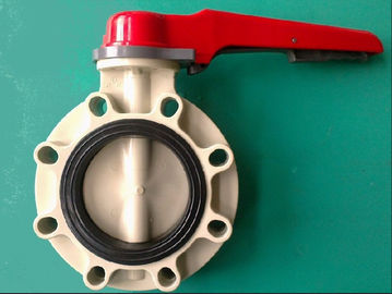 Corrosievrije plastic vleugelklep voor mijnbouwinstallatie, UPVC, CPVC, PVDF, pp, vervaardigde PPH
