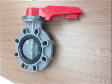 Hand vervaardigde handvat thermoplastische aangedreven vleugelklep UPVC CPVC PVDF pp PPH