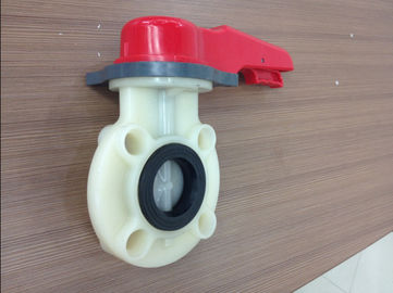 Het zuur verzet zich tegen plastic vleugelklep 1“ vervaardigde ~24“ UPVC CPVC PVDF pp PPH