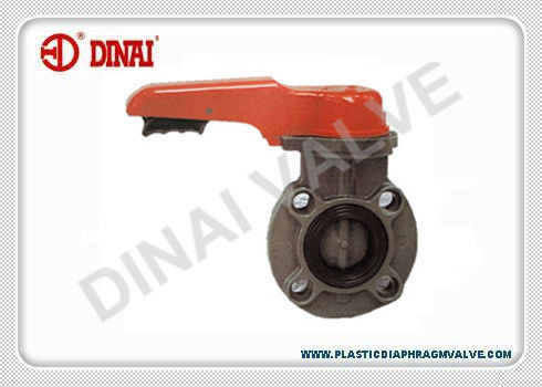 Anticorrosieve plastic vleugelklep voor de leidingensysteem van de waterbehandeling, 1“ aan 24“, wafeltjetype, 1.0Mpa, UPVC, CPVC, PVDF, P