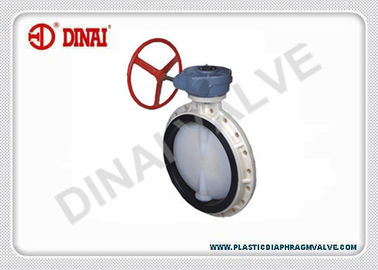 handhandvatpvdf vleugelklep, wafeltjetype, 1“ aan 8“, PN1.0Mpa