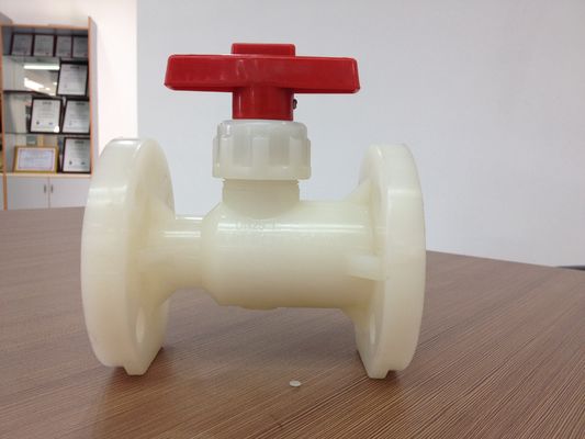 Plastic de flenskogelklep van PVDF, Boddily-vormkogelklep, ANSI, JIS-flensverbinding
