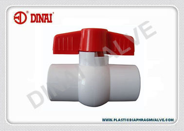 De Compacte Plastic Kogelklep van het zwakstroomverlies UPVC, ANSI/JIS/DIN-Contactdooseind