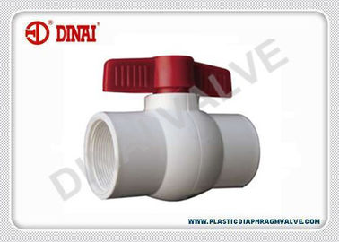3/8“ -“ Compacte Plastic Kogelklep 4 met NPT/BSPT-Draadeind