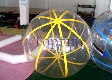 2m Ingevoerde Ritssluitings Opblaasbare Water het Lopen Bal Transparante 1.0mm pvc/TPU