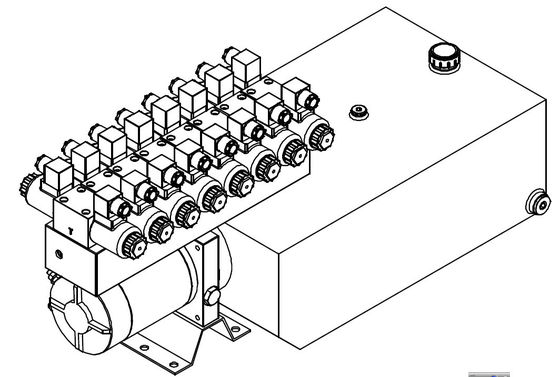 Aangepast 8 Posten Hydraulische Eenheden van energie