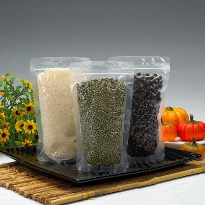 Okkernoot/Snack/Rijst Plastic Zak die Tranaparent met Ritssluiting verpakken